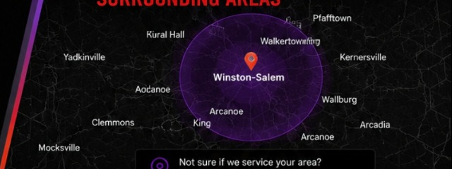 Winston-Salem service area map